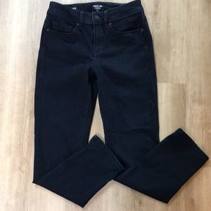 Curves 360 Not Your Daughters Jeans NYDJ Side Slit Slim Ankle Straight Leg Jeans